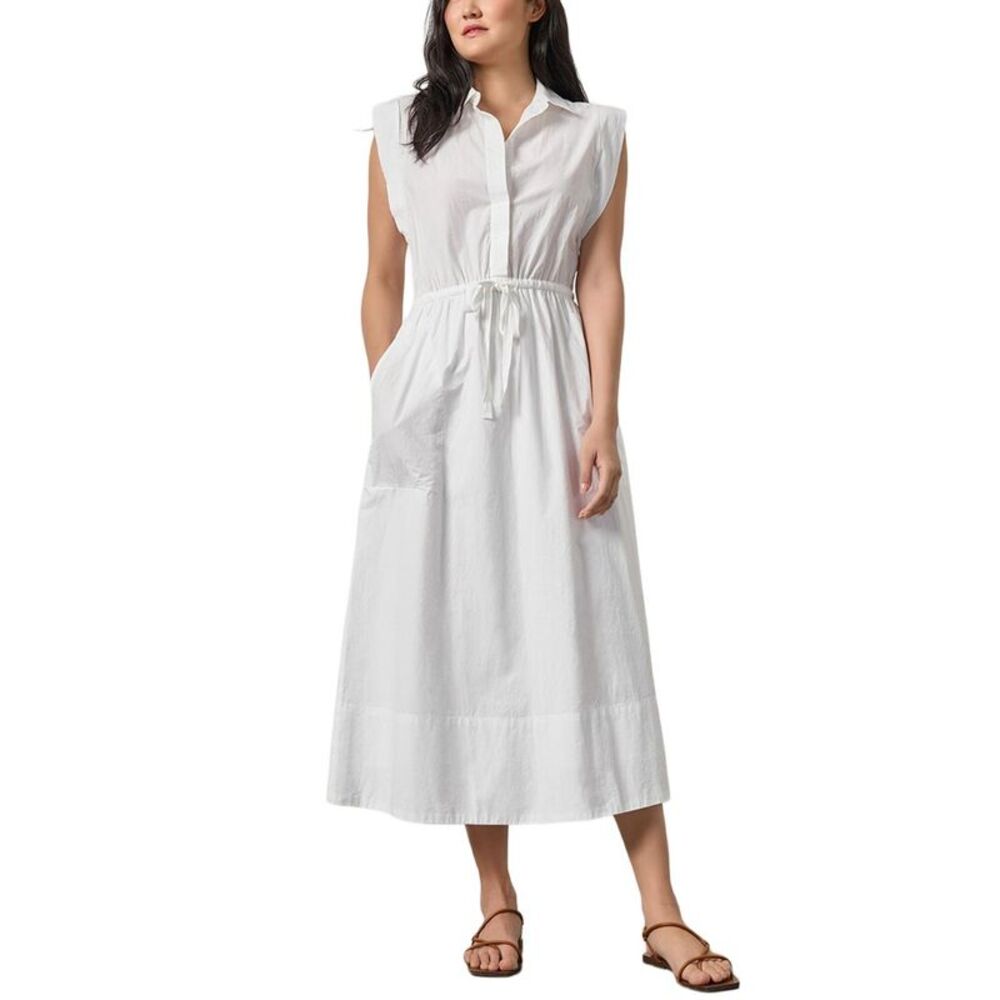 Lilla P Womens  Gusset Sleeve Maxi Dress, White